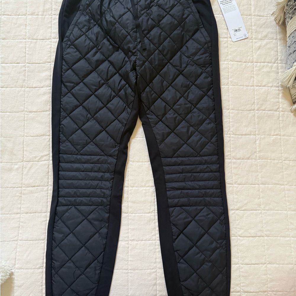 ALO Yoga Quilted Black Track Pants